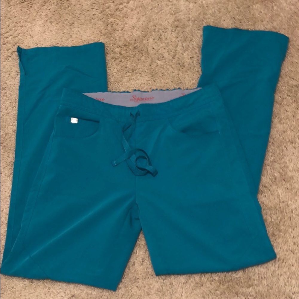 XS Teal Greys Anatomy scrub pants